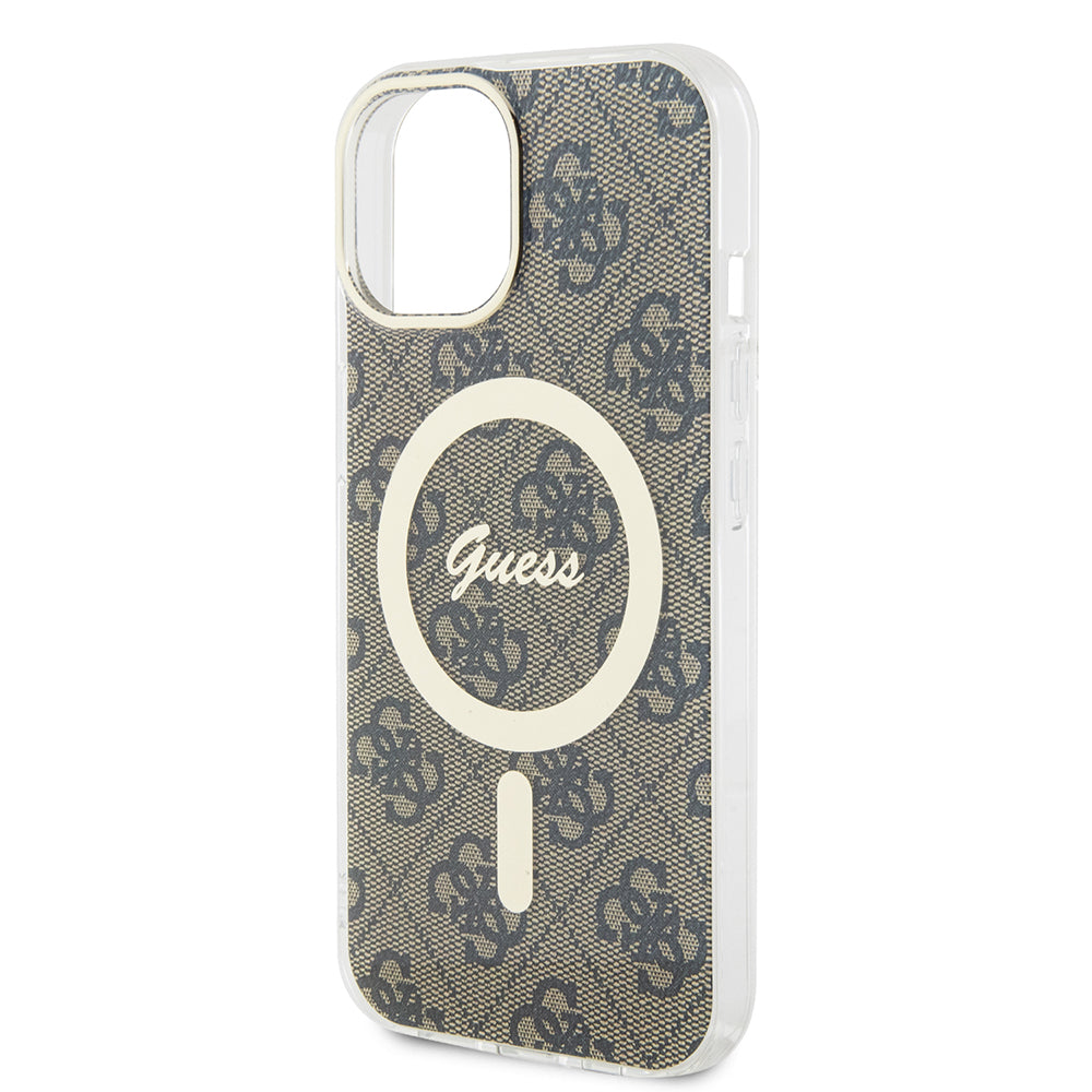 Futrola MagSafe za Apple iPhone 15 Plus, Guess, IML 4G, Braon