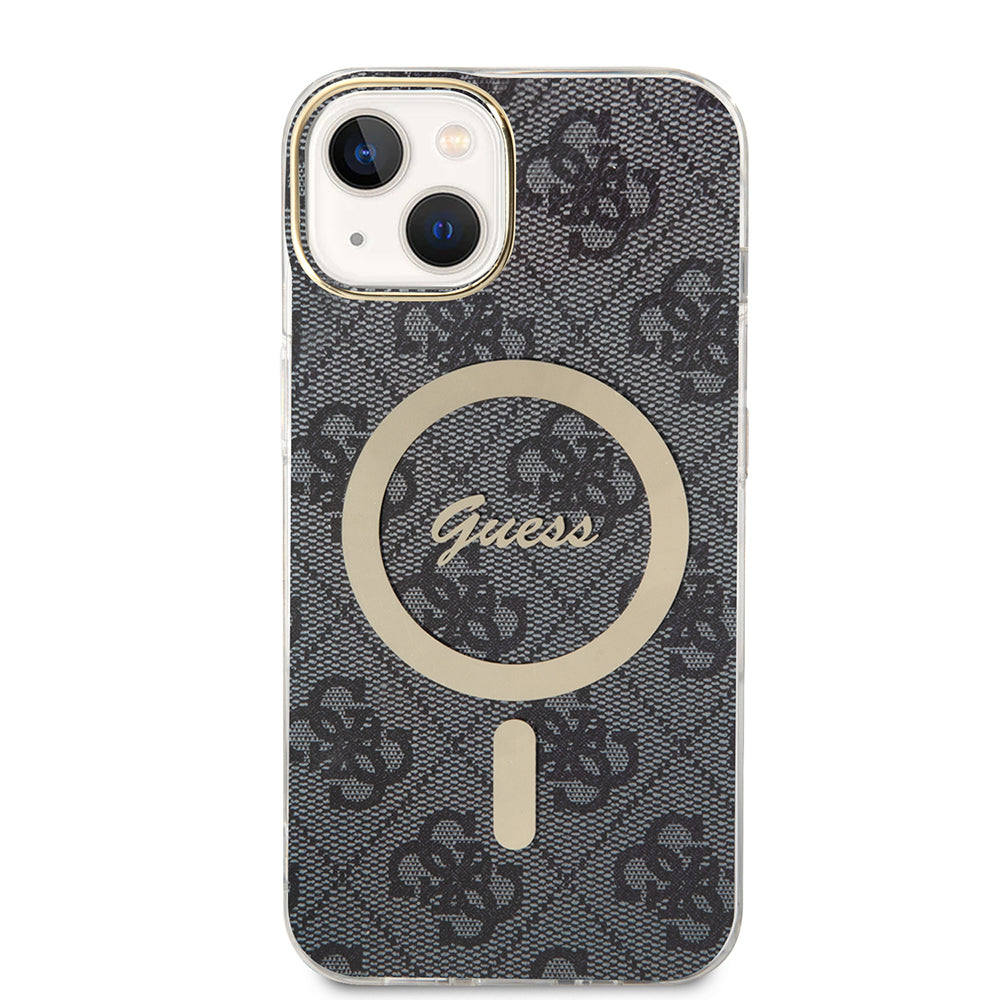 Futrola MagSafe za Apple iPhone 15 Plus, Guess, IML 4G, Crna