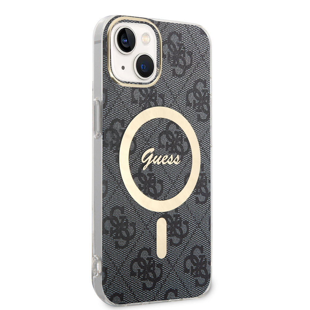 Futrola MagSafe za Apple iPhone 15 Plus, Guess, IML 4G, Crna