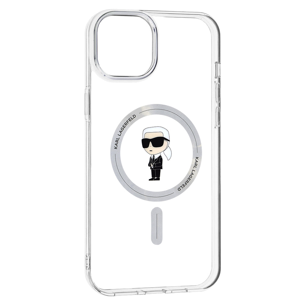 Futrola MagSafe za Apple iPhone 15 Plus, Karl Lagerfeld, IML Ikonik Karl, Providna