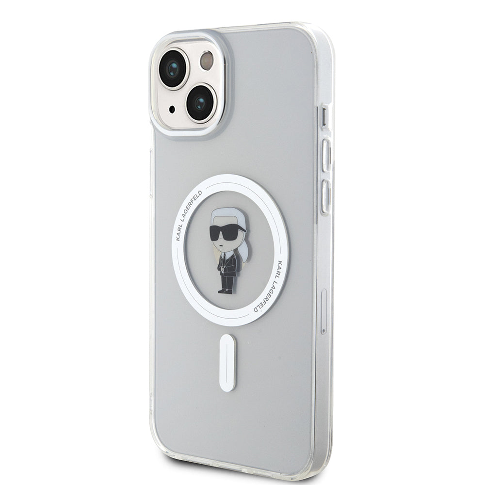 Futrola MagSafe za Apple iPhone 15 Plus, Karl Lagerfeld, IML Ikonik Karl, Providna