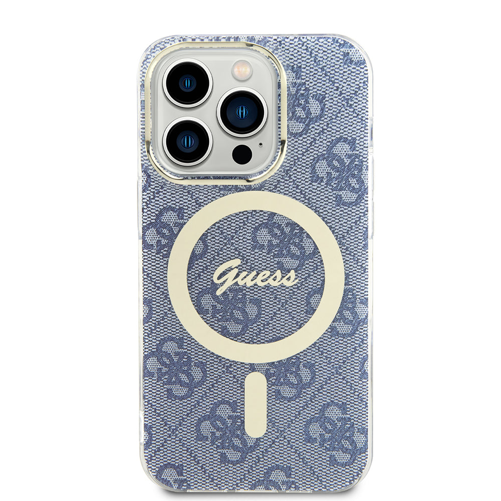 Futrola MagSafe za Apple iPhone 15 Pro, Guess, IML 4G, Plava