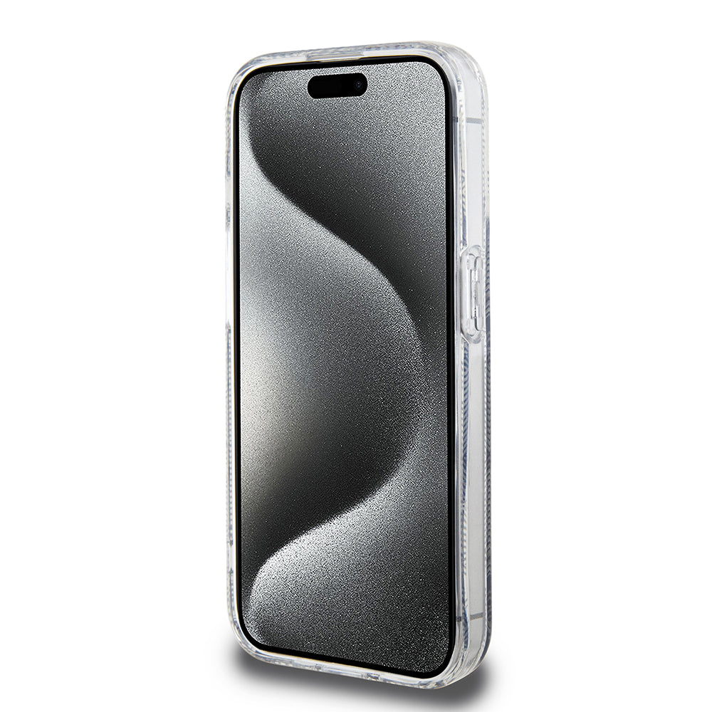 Futrola MagSafe za Apple iPhone 15 Pro, Guess, IML Gcube, Crna