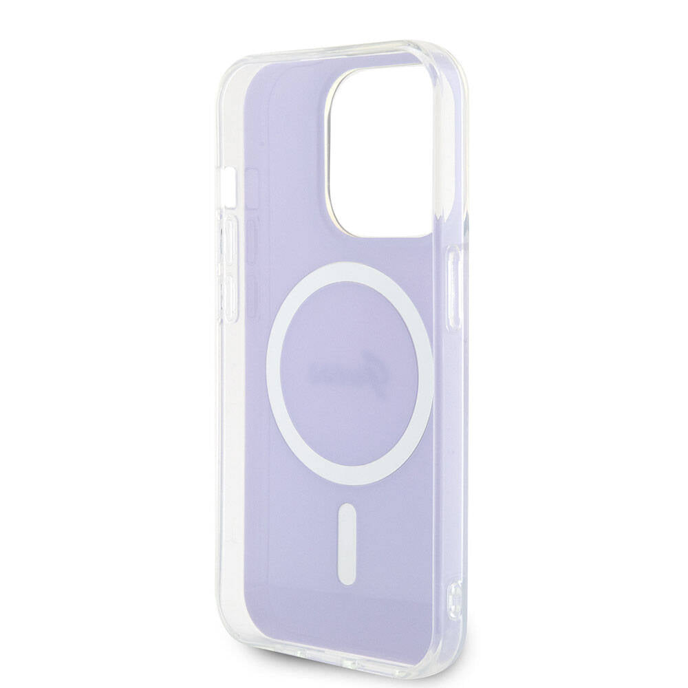 Futrola MagSafe za Apple iPhone 15 Pro Max, Guess, IML Iridescent, Ljubičasta