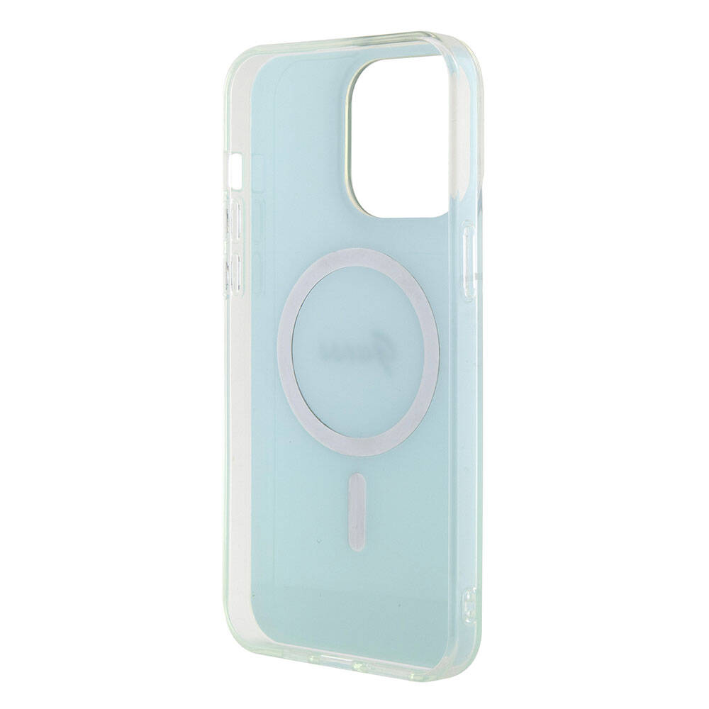 Futrola MagSafe za Apple iPhone 15 Pro Max, Guess, IML Iridescent, Tirkiz