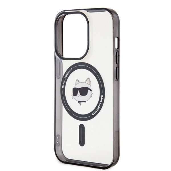 Futrola MagSafe za Apple iPhone 15 Pro Max, Karl Lagerfeld, IML Choupette's Head, Transparentna