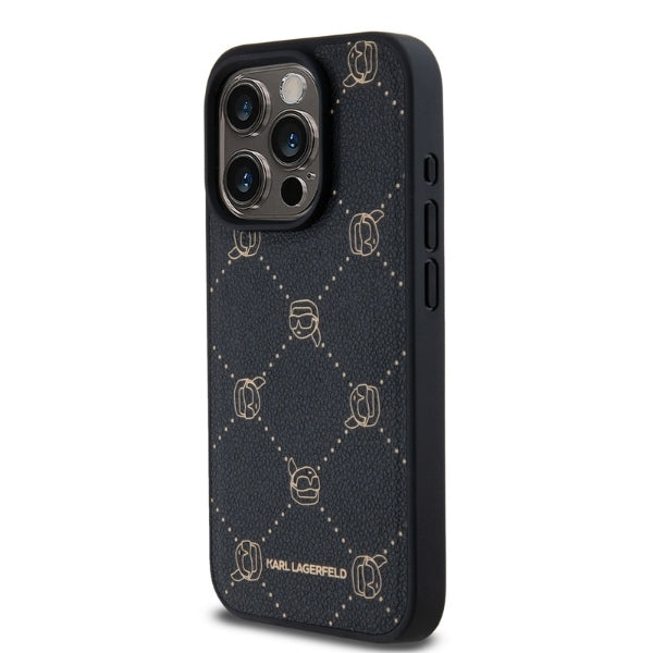 Futrola MagSafe za Apple iPhone 15 Pro Max, Karl Lagerfeld, Karl's Head, Crna