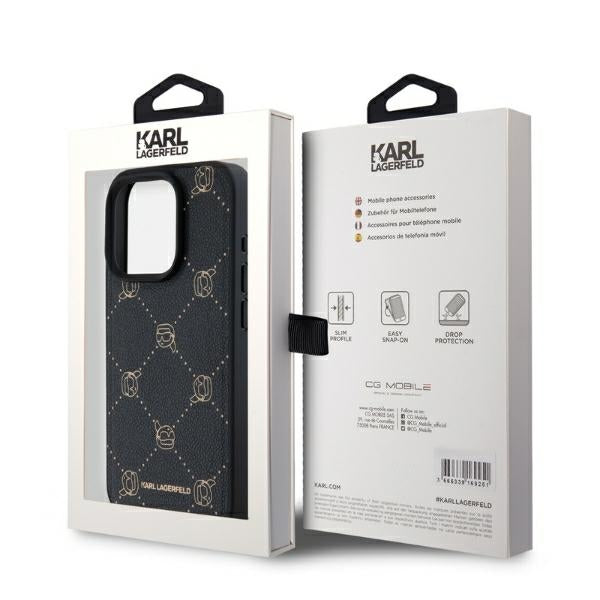 Futrola MagSafe za Apple iPhone 15 Pro Max, Karl Lagerfeld, Karl's Head, Crna