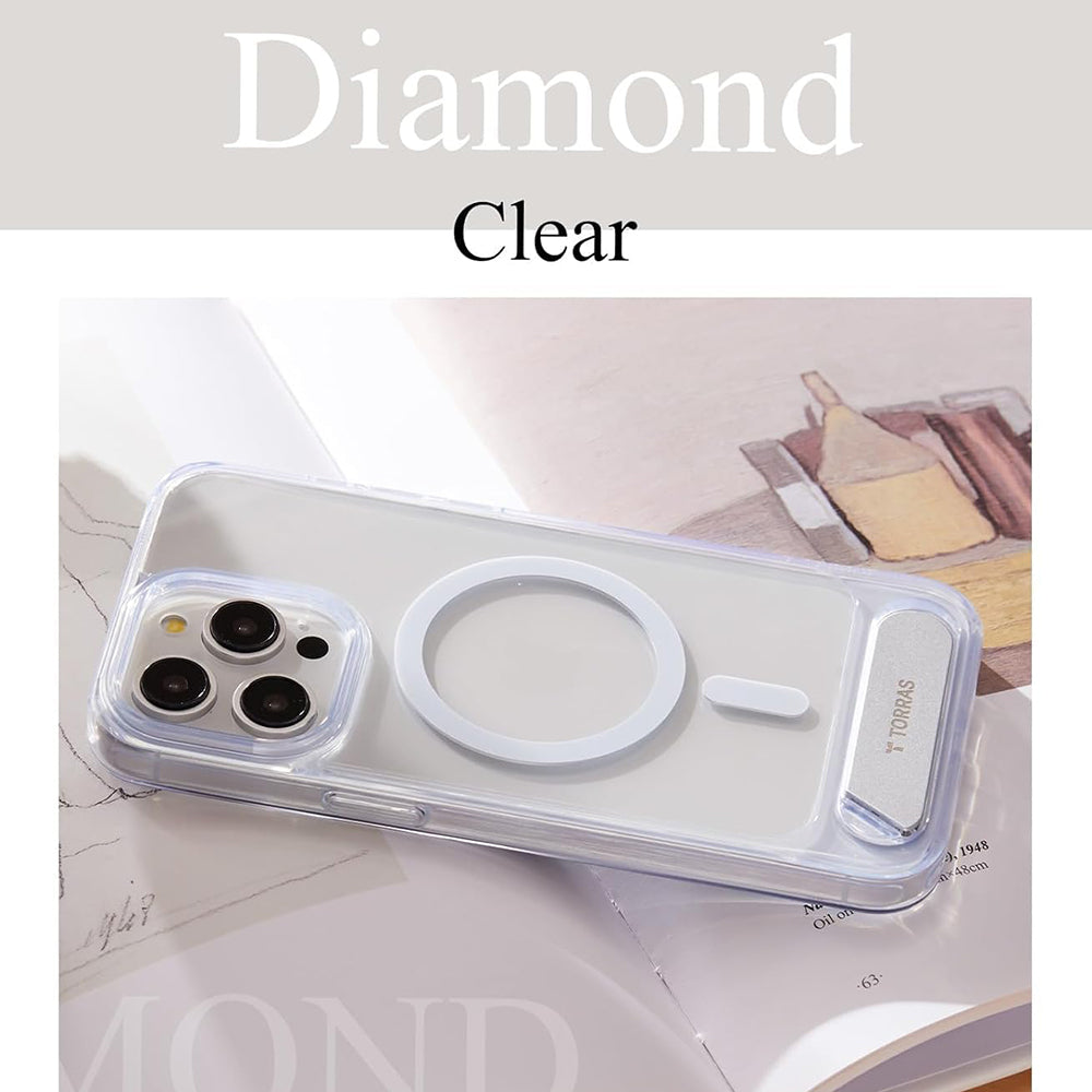Futrola MagSafe za Apple iPhone 15 Pro Max, Torras, Pstand, Transparentna