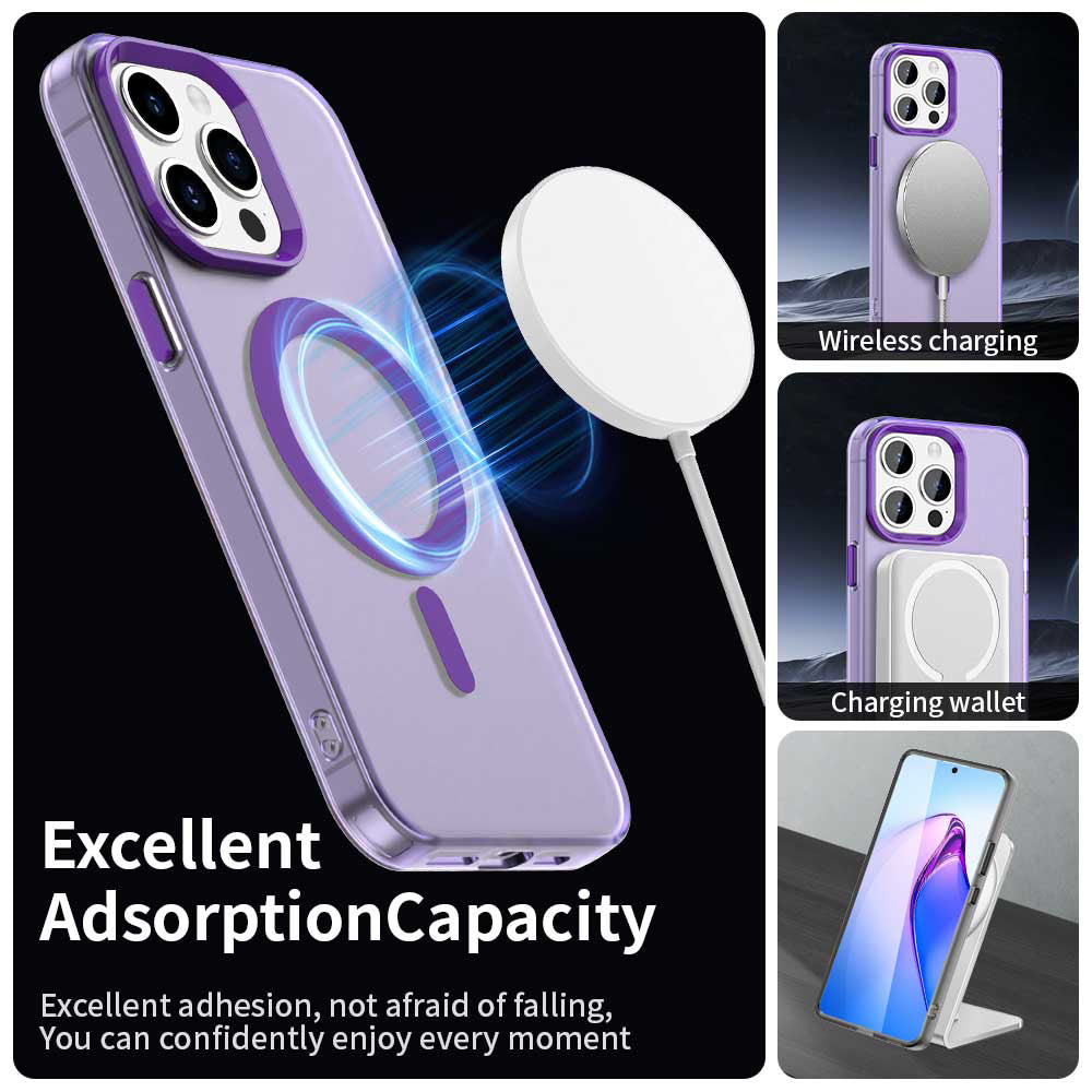 MagSafe futrola za Apple iPhone 15 Pro, Techsuit, CandyCase, Ljubičasta