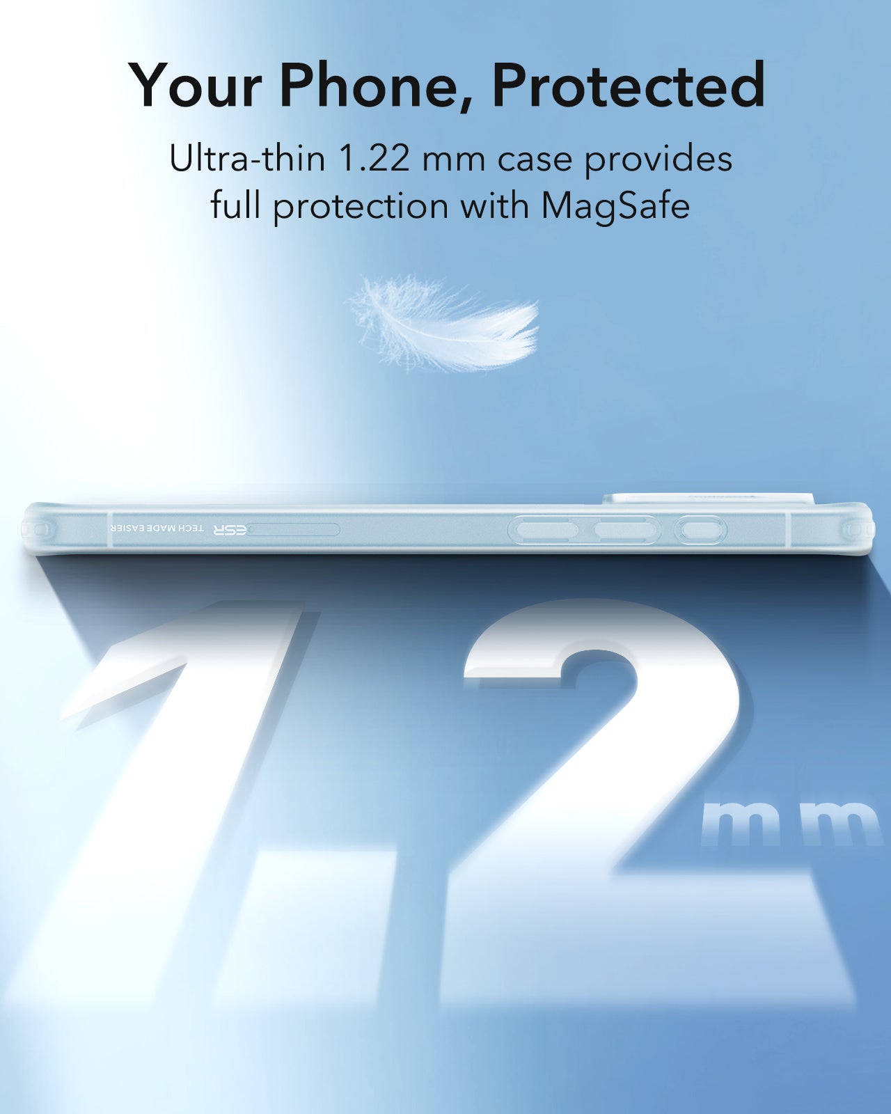 Futrola MagSafe za Apple iPhone 16, ESR, Zero, Satin Plava