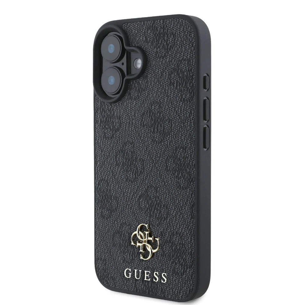 Futrola MagSafe za Apple iPhone 16, Guess, 4G Classic, Crna