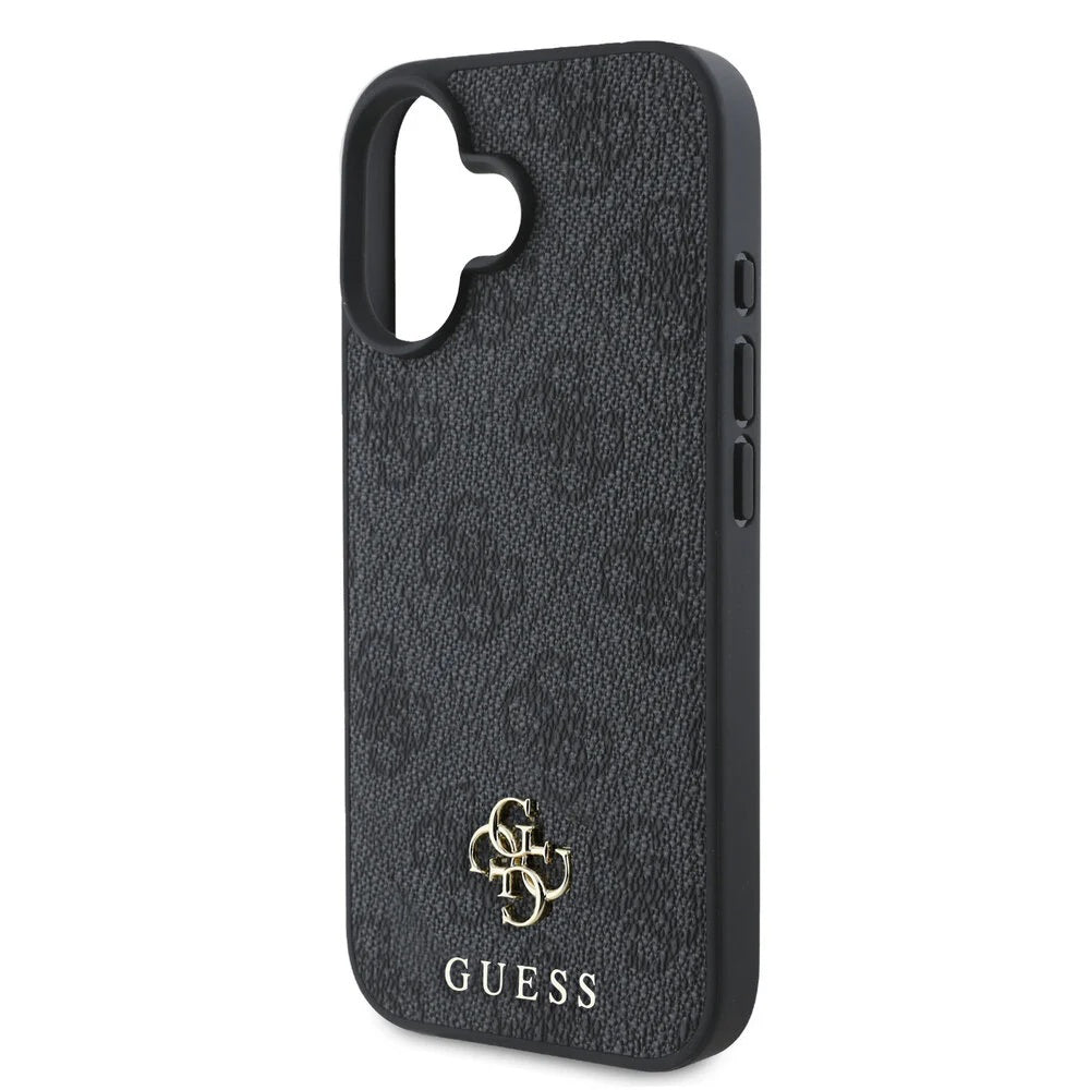Futrola MagSafe za Apple iPhone 16, Guess, 4G Classic, Crna