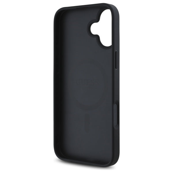 Futrola MagSafe za Apple iPhone 16, Guess, 4G Flowers Print, Crna