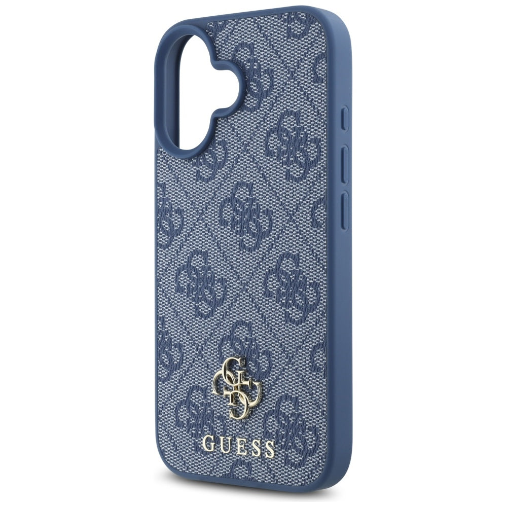 Futrola MagSafe za Apple iPhone 16, Guess, 4G Small and Classic Logo, Plava