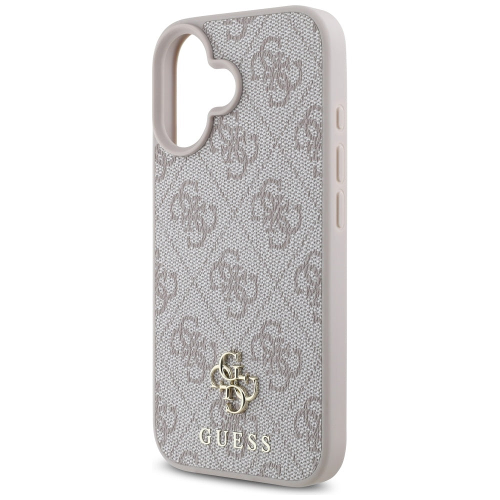 Futrola MagSafe za Apple iPhone 16, Guess, 4G Small and Classic Logo, Roze