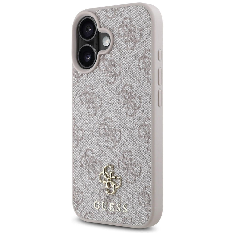Futrola MagSafe za Apple iPhone 16, Guess, 4G Small and Classic Logo, Roze