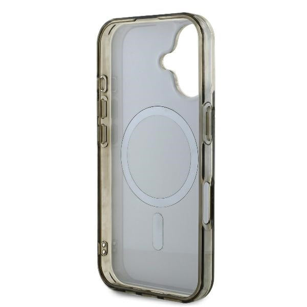 Futrola MagSafe za Apple iPhone 16, Guess, IML 4G Background, Braon
