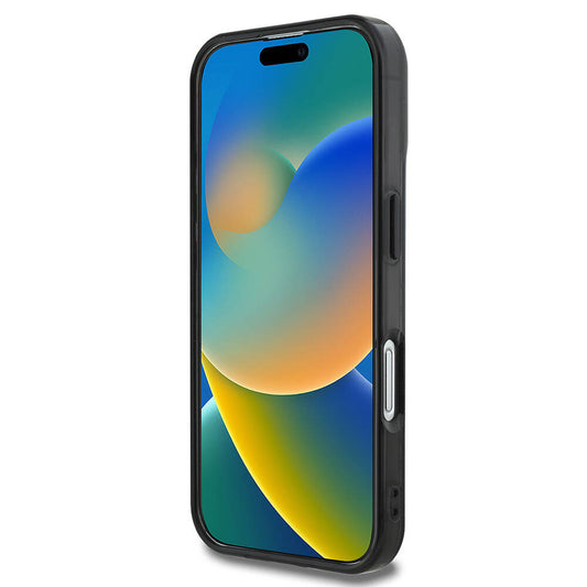 Futrola MagSafe za Apple iPhone 16, Guess, IML 4G Peony, Crna GUHMP16SH4PYEEK