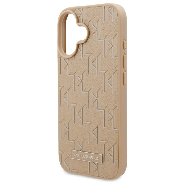 Futrola MagSafe za Apple iPhone 16, Karl Lagerfeld, Hot Stamp, Bež
