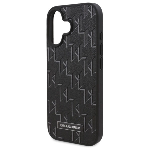 Futrola MagSafe za Apple iPhone 16, Karl Lagerfeld, Hot Stamp, Crna