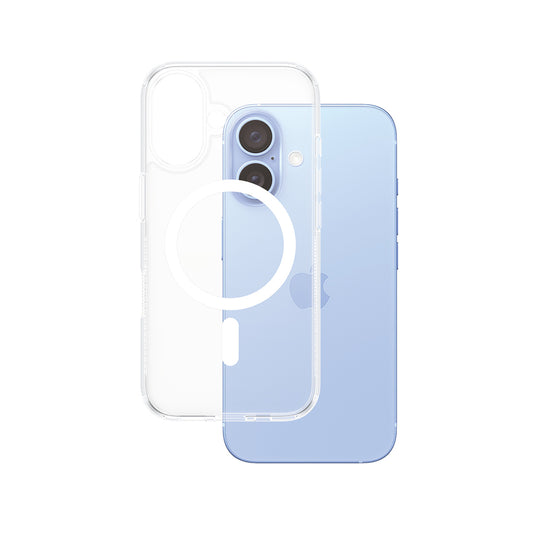 Futrola MagSafe za Apple iPhone 16, PanzerGlass, HardCase, Bela Transparentna