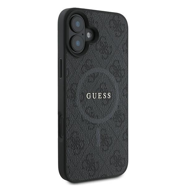 Futrola MagSafe za Apple iPhone 16 Plus, Guess, 4G Ring Classic Logo, Crna