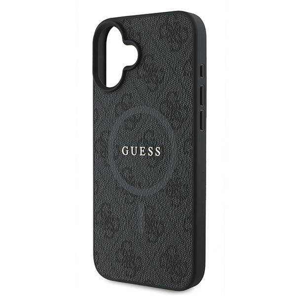 Futrola MagSafe za Apple iPhone 16 Plus, Guess, 4G Ring Classic Logo, Crna