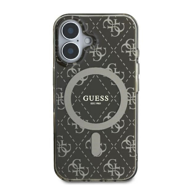 Futrola MagSafe za Apple iPhone 16 Plus, Guess, IML 4G Background, Braon