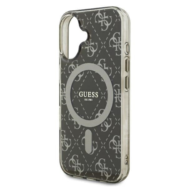 Futrola MagSafe za Apple iPhone 16 Plus, Guess, IML 4G Background, Braon