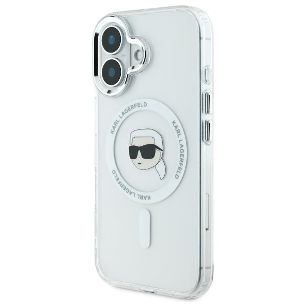 Futrola MagSafe za Apple iPhone 16 Plus, Karl Lagerfeld, IML Karl's Head, Bela