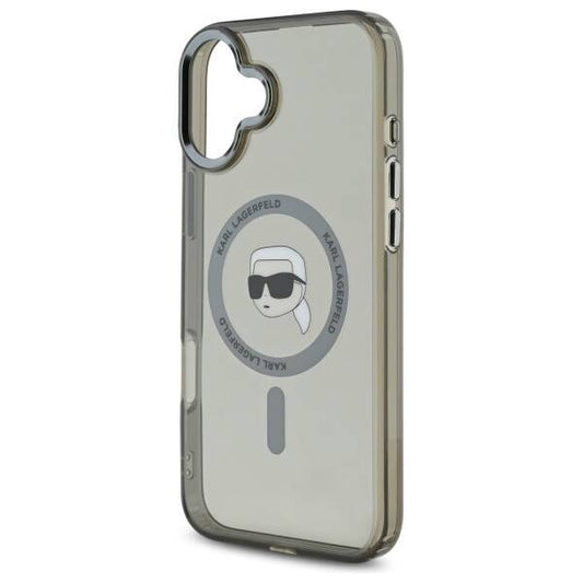 Futrola MagSafe za Apple iPhone 16 Plus, Karl Lagerfeld, IML Karl's Head, Crna