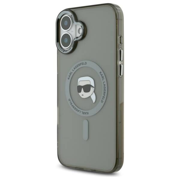 Futrola MagSafe za Apple iPhone 16 Plus, Karl Lagerfeld, IML Karl's Head, Crna