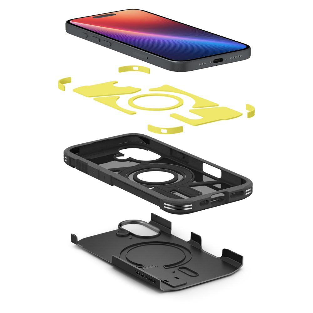 Futrola MagSafe za Apple iPhone 16 Plus, Spigen, Tough Armor, Crna