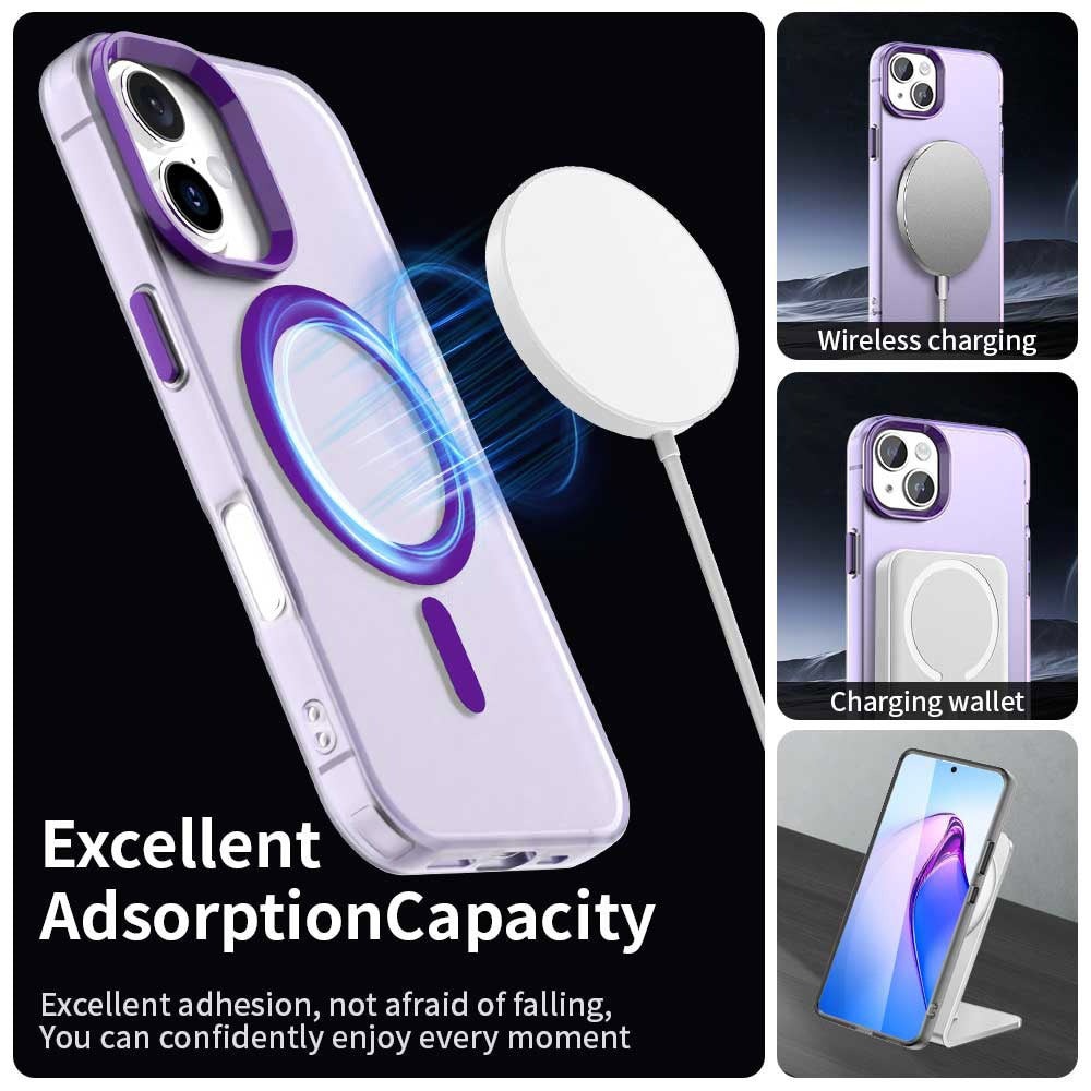 MagSafe futrola za Apple iPhone 16 Plus, Techsuit, CandyCase, Ljubičasta
