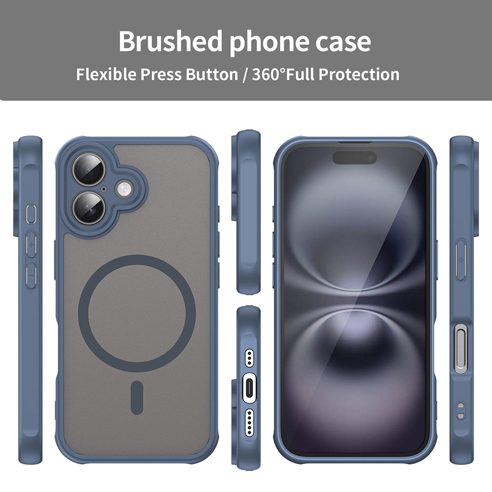 MagSafe futrola za Apple iPhone 16 Plus, Techsuit, HaloFrost II, Tamnoplava