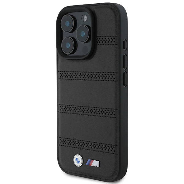Futrola MagSafe za Apple iPhone 16 Pro, BMW, M Perforated And Stitched Line, Crna