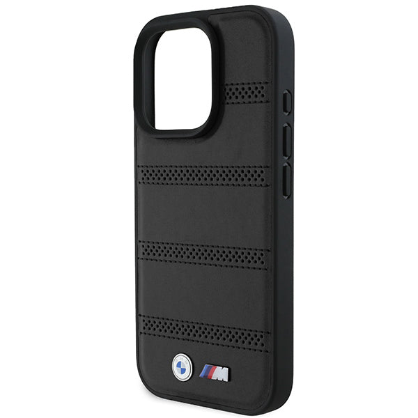 Futrola MagSafe za Apple iPhone 16 Pro, BMW, M Perforated And Stitched Line, Crna