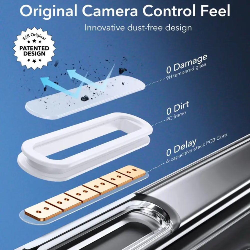 Husa MagSafe za Apple iPhone 16 Pro, ESR, Classic Hybrid Slide, Crna Satinirana