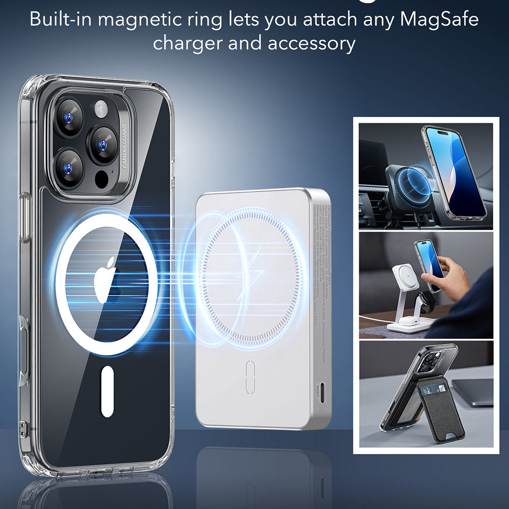 Futrola MagSafe za Apple iPhone 16 Pro, ESR, Classic Hybrid, Transparentna