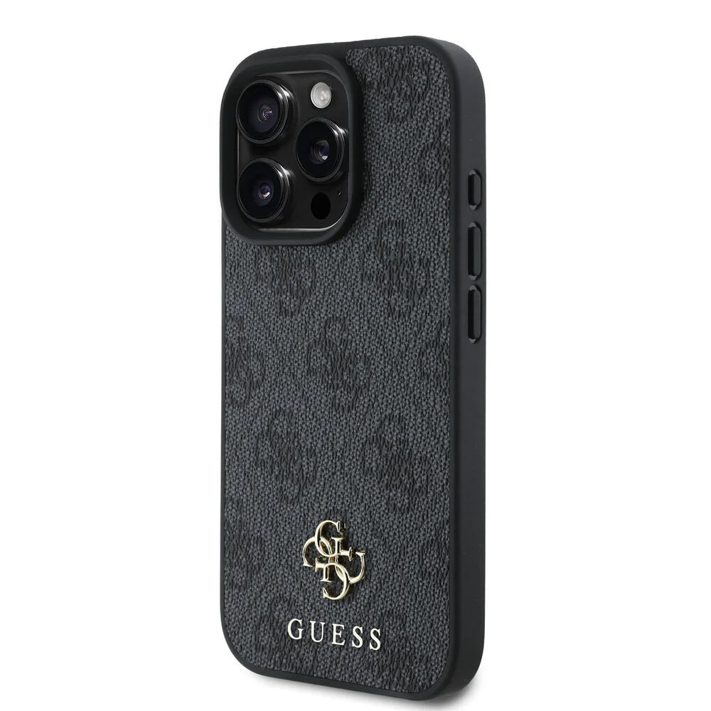 Futrola MagSafe za Apple iPhone 16 Pro, Guess, 4G Classic, Crna