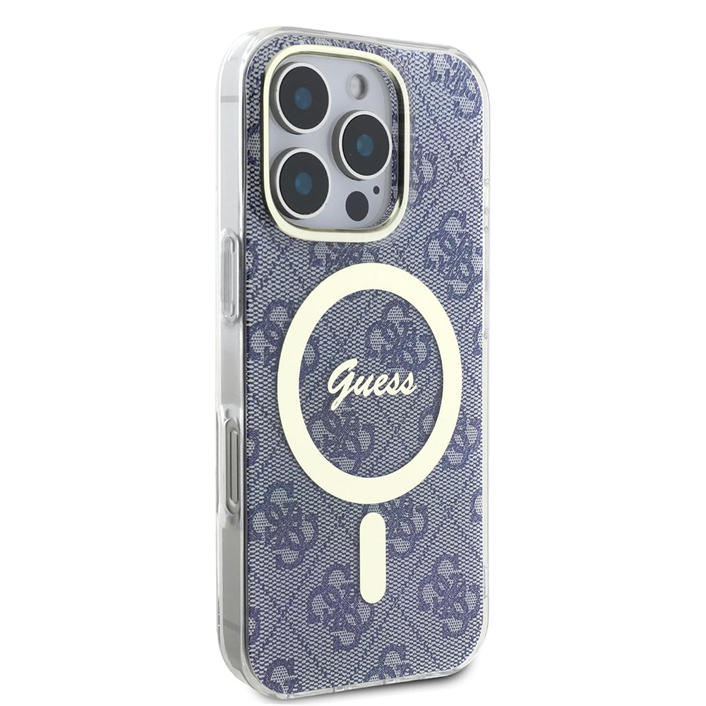 Futrola MagSafe za Apple iPhone 16 Pro, Guess, IML 4G, Plava