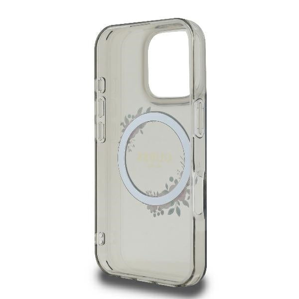 Futrola MagSafe za Apple iPhone 16 Pro, Guess, IML Flowers Wreath, Crna