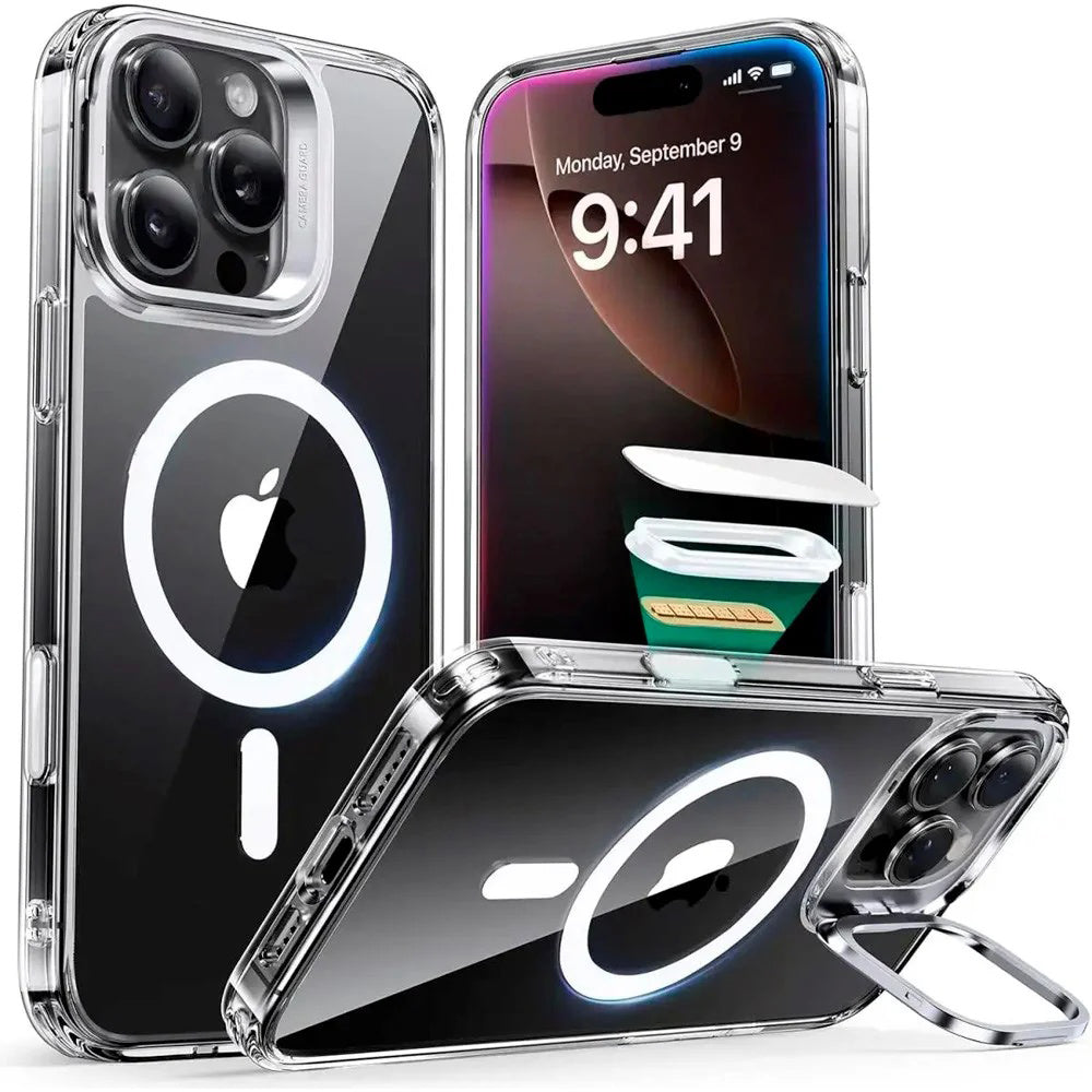 Futrola MagSafe za Apple iPhone 16 Pro Max, ESR, Classic Hybrid Kickstand Slide, Providna