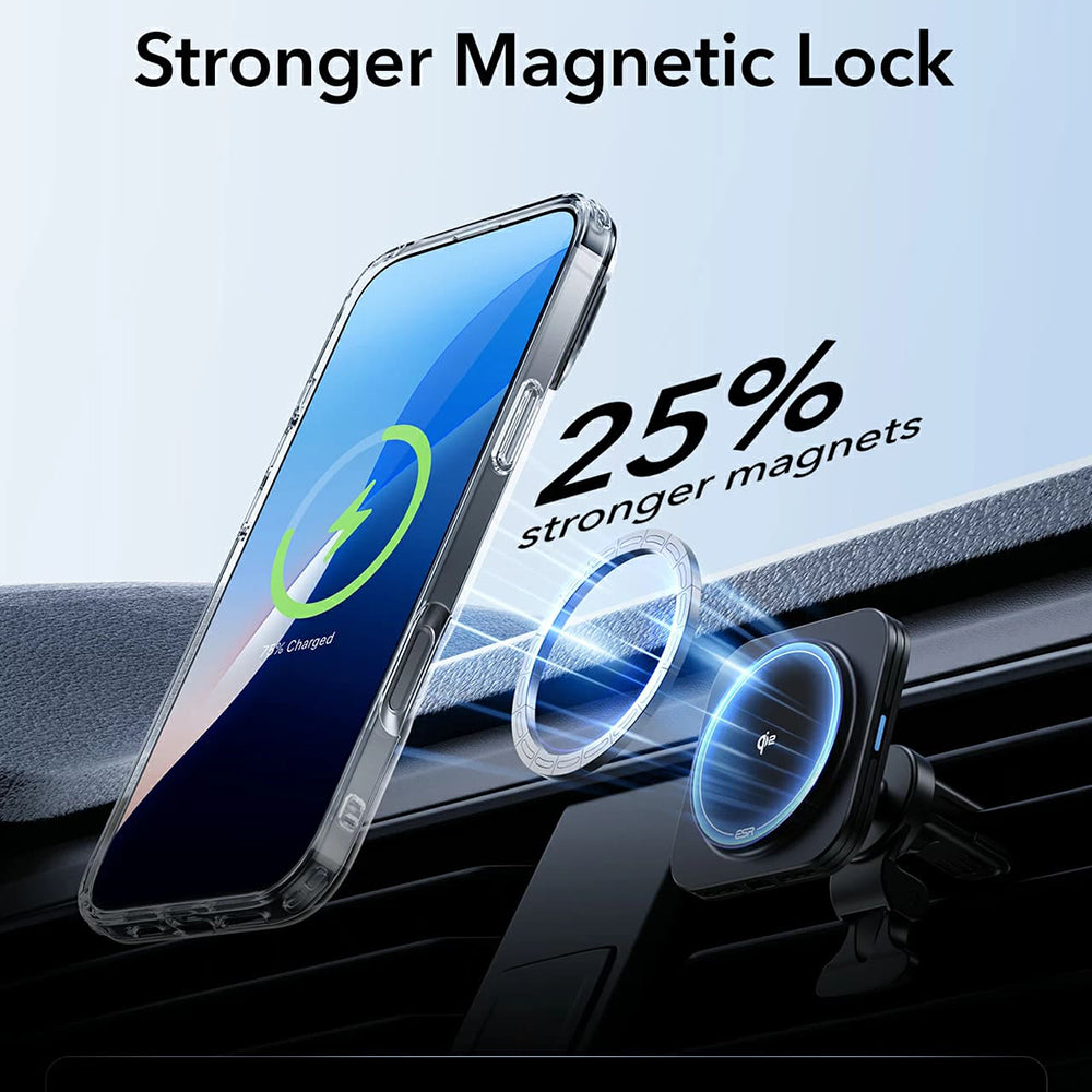 Futrola MagSafe za Apple iPhone 16 Pro Max, ESR, Classic Hybrid Kickstand, Transparentna