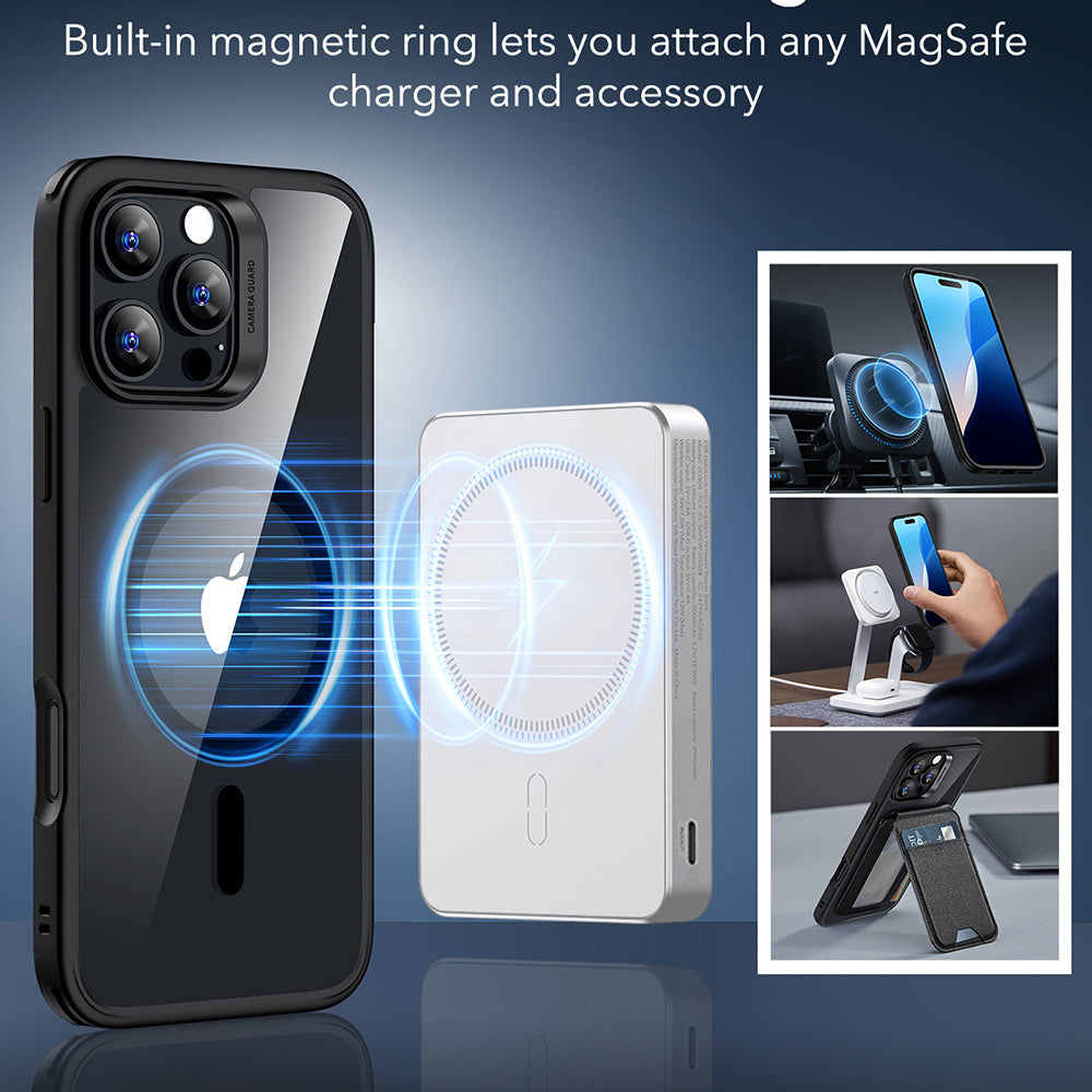 Futrola MagSafe za Apple iPhone 16 Pro Max, ESR, Classic Hybrid, Crno Providna