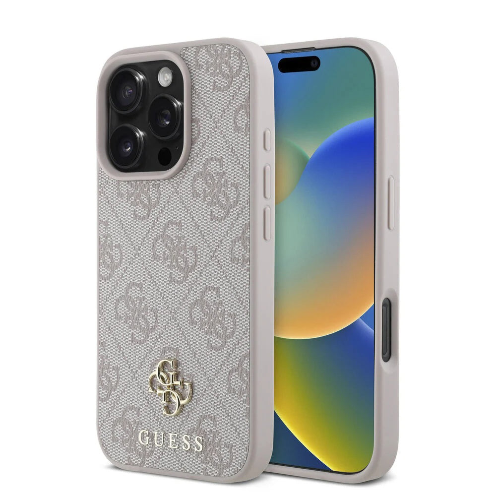 Futrola MagSafe za Apple iPhone 16 Pro Max, Guess, 4G Classic, Roze