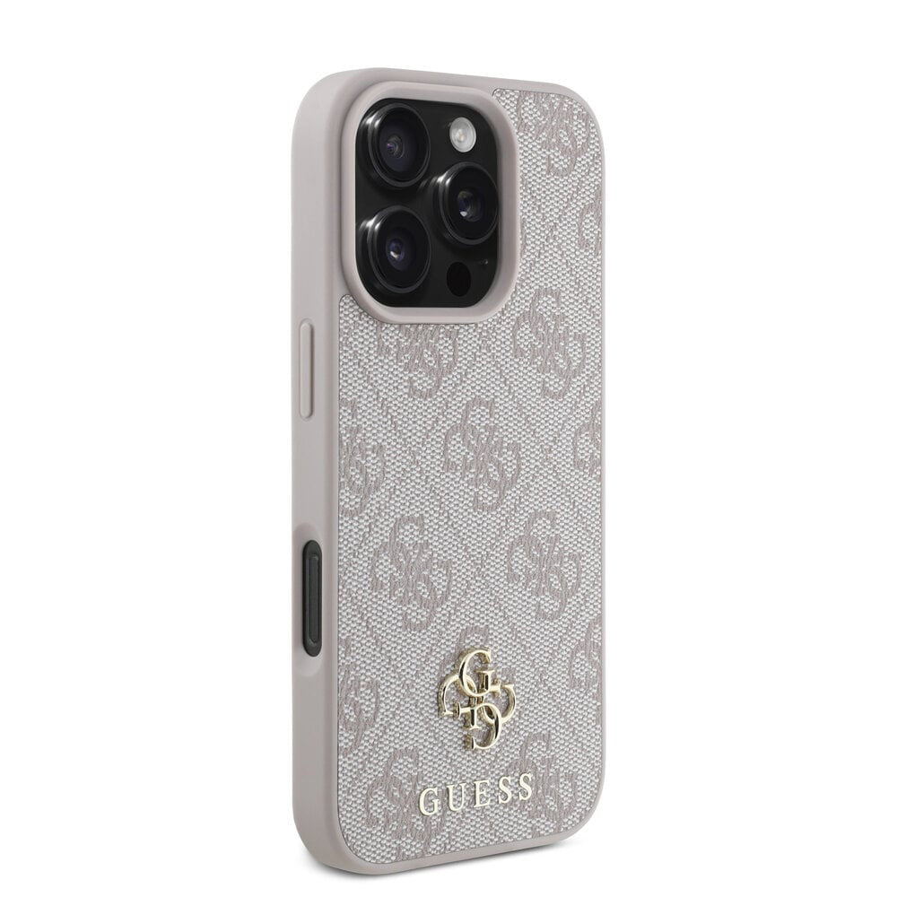 Futrola MagSafe za Apple iPhone 16 Pro Max, Guess, 4G Classic, Roze