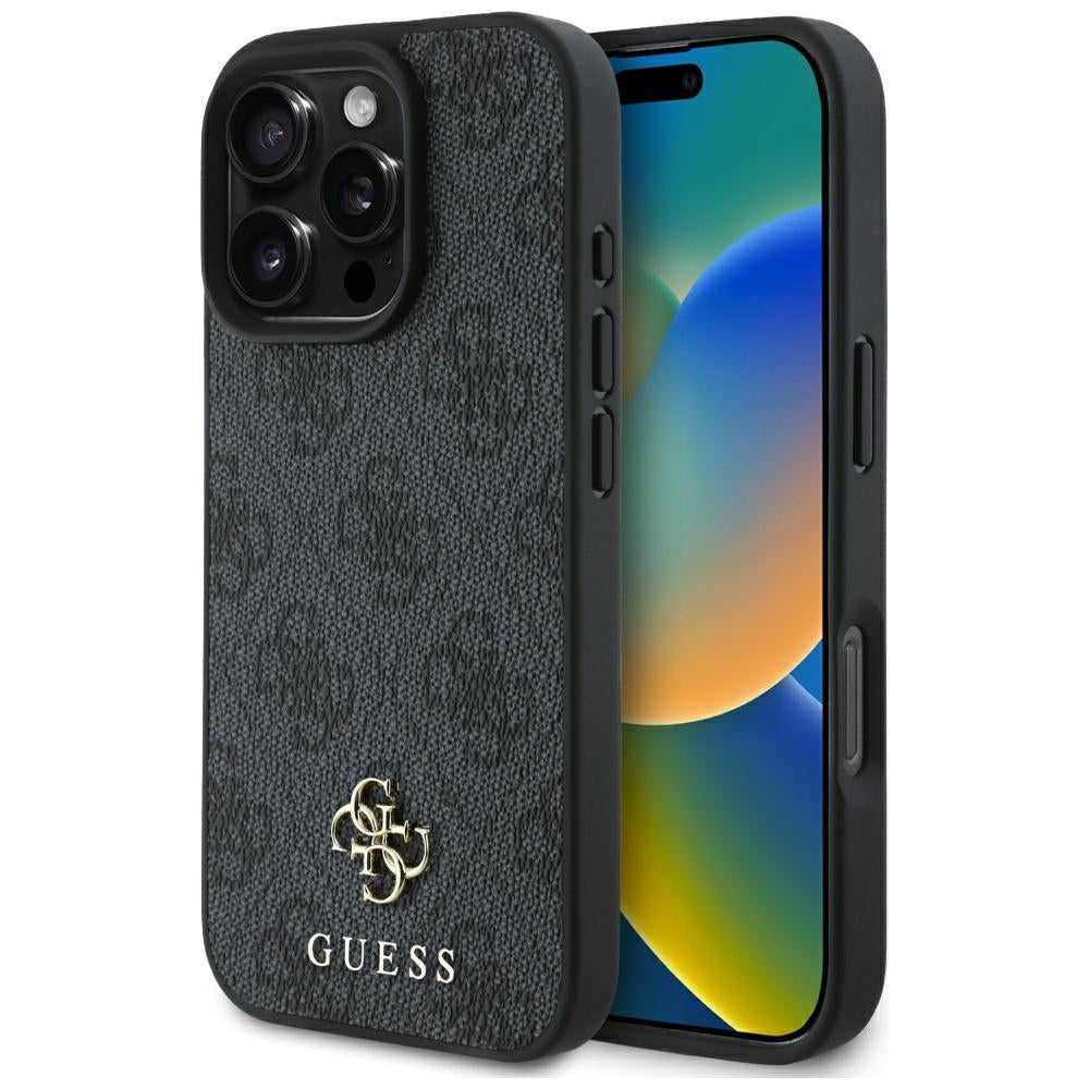 Futrola MagSafe za Apple iPhone 16 Pro Max, Guess, 4G Small and Classic Logo, Crna