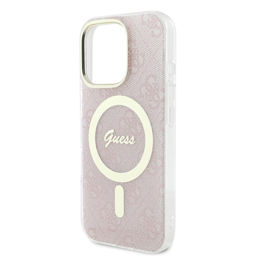 Futrola MagSafe za Apple iPhone 16 Pro Max, Guess, IML 4G, Roze